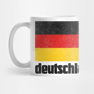 Deutschland / Germany Faded Style Flag Design Mug